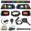 10L0L Deluxe Golf Cart Light Kit for EZGO TXT 1996-2013 12V-48V, Headlight Taillight with RGB Daytime Running Lamp Low High Beam Turn Signal Brake Pad Hazard Light view 1