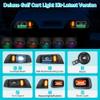 10L0L Deluxe Golf Cart Light Kit for EZGO TXT 1996-2013 12V-48V, Headlight Taillight with RGB Daytime Running Lamp Low High Beam Turn Signal Brake Pad Hazard Light view 3