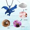 mingkejw Cremation Jewelry Eagle Urn Necklaces for Ashes Human Pet Keepsake Memorial Stainless Steel Urn Pendant,Customize view 3