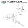 10L0L Front Shocks Absorbers Assembly Kit for Yamaha G29 Drive Gas and Electric Golf Cart 2007-2016, Passenger and Driver Side, Replace OEM JW2-F3390-00 JW2-F3350-00 view 2