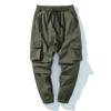 Andongnywell Slim Fit Mens Work Pants Cotton Jogging Pants Drawstring Baggy Sweatpants Hip Hop Trousers (Army Green,Medium) view 3