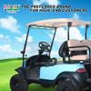 10L0L Universal Golf Cart 4 Panel Mirror for Yamaha EZGO Club Car, Eliminate Blind Spots Wide Angle Rear View Mirror view 2