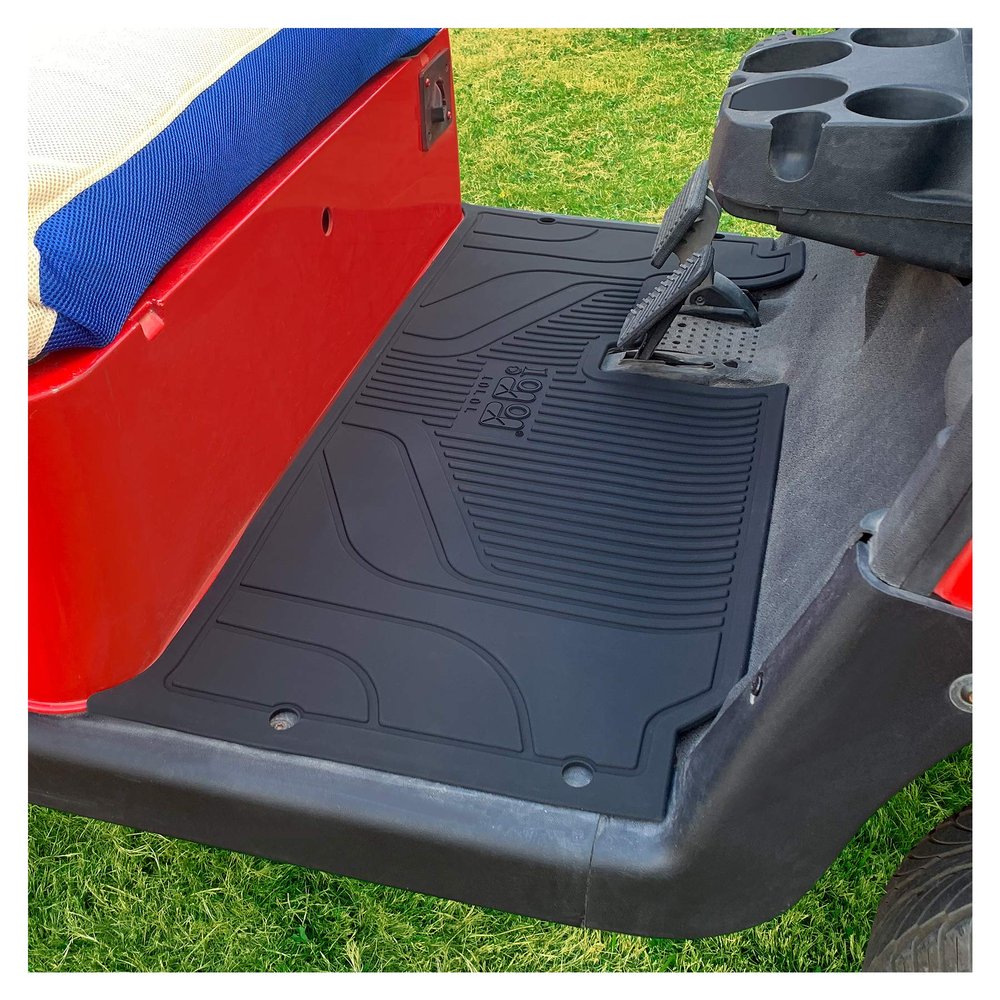 10L0L Golf Cart Floor Mat for EZGO RXV 2008-2022 & 2Five 2009 UP Models, High Density Silica Gel Mat,Not Deformed Non-Slip Durable Floor Liner Mat