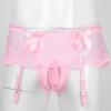 DINGGUANGHE-CUP Men's Thongs, Briefs Mens Panties Lingerie T-Back Brieft with Small Bowknot Underwear Underpants (Color : White, Size : One Size) view 2