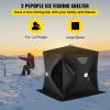 Happybuy 2-3 Person Ice Fishing Shelter, Pop-Up Portable Insulated Ice Fishing Tent, Waterproof Oxford Fabric view 2