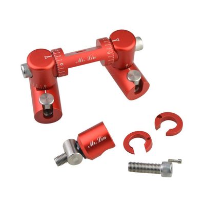 ZSHJGJR Archery Bow Stabilizer Double Side V Bar Mount Quick Disconnect Bow Stabilizer for Compound Bow Recurve Bow (red)