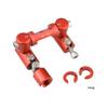 ZSHJGJR Archery Bow Stabilizer Double Side V Bar Mount Quick Disconnect Bow Stabilizer for Compound Bow Recurve Bow (red) view 2