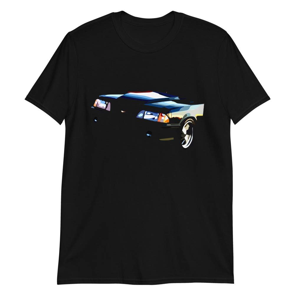 1988 Foxbody Stang GT Head Lights Fox Body T-Shirt Black