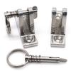 6 Pack Bimini Top 90Deck Hinge with Pin and Ring, 316 Stainless Steel, Free Installation Screws view 3