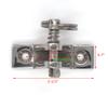 6 Pack Bimini Top 90Deck Hinge with Pin and Ring, 316 Stainless Steel, Free Installation Screws view 4