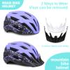 Bilaki Bike Helmet for Adults Women Men Youth Kids, Lightweight Mountain Road Bicycle Cycling Helmets with Adjustable Dial & Removable Visor view 4