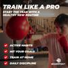 Boxerpoint Speed Bag Set - Black PU Leather, Medium - Includes 2 Hand Wraps & Carrying Bag - Durable Anti-Leak Punching Bag for Adults, Teens & Beginners - Easy Home Gym Setup for Reflex Training view 4