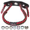 Legend 550 Paracord Bow Wrist Sling - Compound Bow Stabilizer & Hand Loop Carrier Archery Accessories - Adjustable Wrist Strap with Durable Leather Yoke, Strong Metal Grommets - Army Green - Red view 1