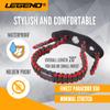 Legend 550 Paracord Bow Wrist Sling - Compound Bow Stabilizer & Hand Loop Carrier Archery Accessories - Adjustable Wrist Strap with Durable Leather Yoke, Strong Metal Grommets - Army Green - Red view 3