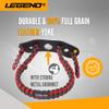 Legend 550 Paracord Bow Wrist Sling - Compound Bow Stabilizer & Hand Loop Carrier Archery Accessories - Adjustable Wrist Strap with Durable Leather Yoke, Strong Metal Grommets - Army Green - Red view 4