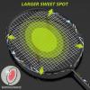 Nalax Badminton Set,2 Player Badminton Rackets Carbon Fiber Badminton Racquet with 3 Shuttlecocks and 1 Carrying Bag,Badminton Backyard Games for Outdoor,Garden,Beach,Family Fun Game view 2