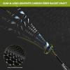 Nalax Badminton Set,2 Player Badminton Rackets Carbon Fiber Badminton Racquet with 3 Shuttlecocks and 1 Carrying Bag,Badminton Backyard Games for Outdoor,Garden,Beach,Family Fun Game view 3