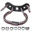 Legend 550 Paracord Bow Wrist Sling - Compound Bow Stabilizer & Hand Loop Carrier Archery Accessories - Adjustable Wrist Strap with Durable Leather Yoke, Strong Metal Grommets - Brown - Grey view 1