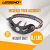 Legend 550 Paracord Bow Wrist Sling - Compound Bow Stabilizer & Hand Loop Carrier Archery Accessories - Adjustable Wrist Strap with Durable Leather Yoke, Strong Metal Grommets - Brown - Grey view 2