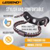 Legend 550 Paracord Bow Wrist Sling - Compound Bow Stabilizer & Hand Loop Carrier Archery Accessories - Adjustable Wrist Strap with Durable Leather Yoke, Strong Metal Grommets - Brown - Grey view 3
