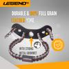 Legend 550 Paracord Bow Wrist Sling - Compound Bow Stabilizer & Hand Loop Carrier Archery Accessories - Adjustable Wrist Strap with Durable Leather Yoke, Strong Metal Grommets - Brown - Grey view 4