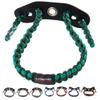 Legend 550 Paracord Bow Wrist Sling - Compound Bow Stabilizer & Hand Loop Carrier Archery Accessories - Adjustable Wrist Strap with Durable Leather Yoke, Strong Metal Grommets - Army Green - Green view 1