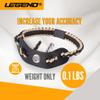 Legend 550 Paracord Bow Wrist Sling - Compound Bow Stabilizer & Hand Loop Carrier Archery Accessories - Adjustable Wrist Strap with Durable Leather Yoke, Strong Metal Grommets - Beige - Black view 2