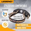 Legend 550 Paracord Bow Wrist Sling - Compound Bow Stabilizer & Hand Loop Carrier Archery Accessories - Adjustable Wrist Strap with Durable Leather Yoke, Strong Metal Grommets - Beige - Black view 3
