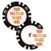 DA VINCI 25 Custom Removable Golf Ball Markers with Magnetic Poker Chips Printed in Full Color view 1