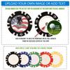 DA VINCI 25 Custom Removable Golf Ball Markers with Magnetic Poker Chips Printed in Full Color view 2