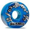 Seismic Crybaby 82a Longboard Wheels - Crystal Clear Blue - 62mm view 1