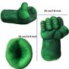 NuGeriAZ Superhero Gloves for Kids Superhero Hands Toy Soft Plush Hero Fists Cosplay for Boy Christmas Halloween Birthday Gift(Green C) view 2
