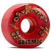 Seismic Crybaby 84a Longboard Wheels - Opaque Red Elixer - 62mm view 1