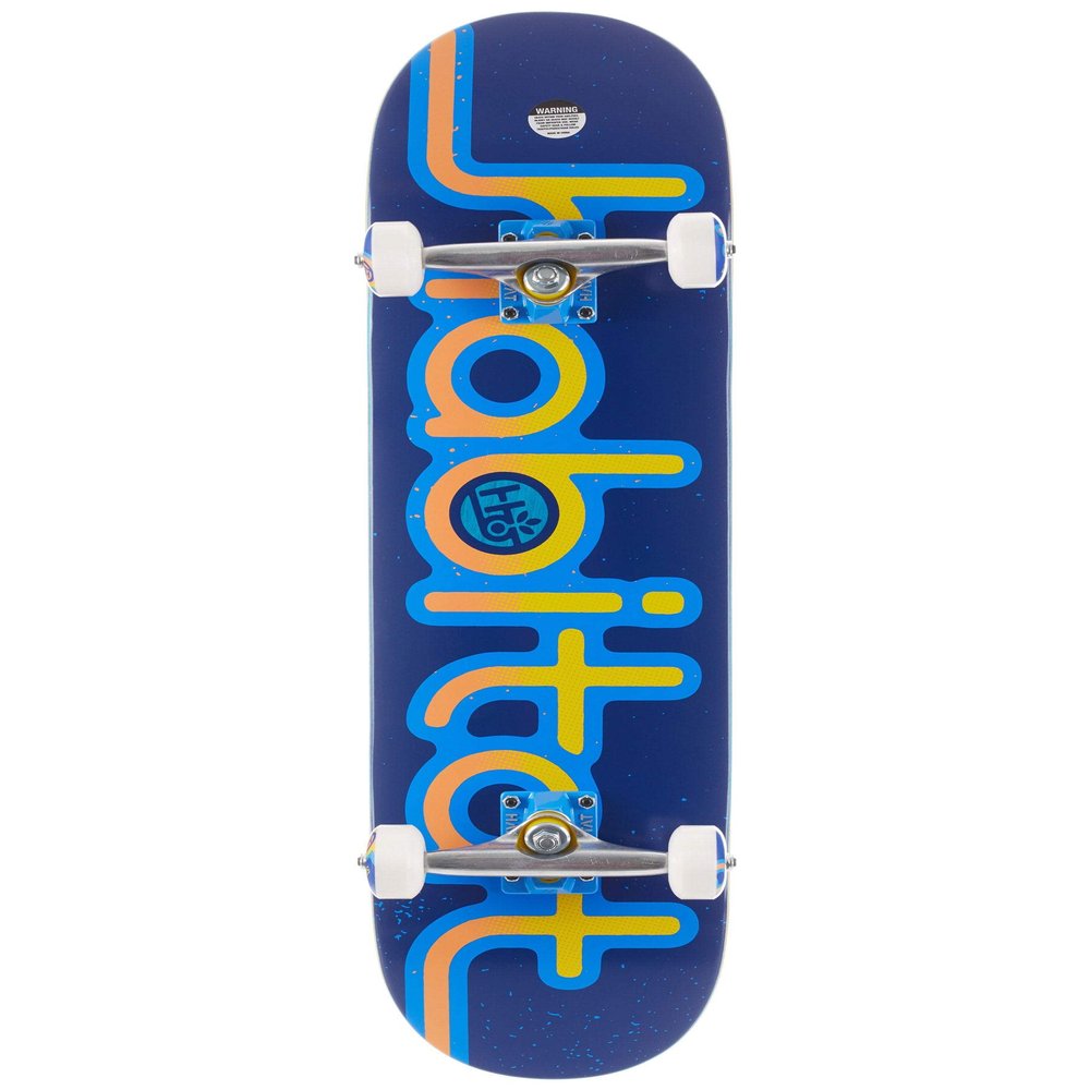 Habitat Eroded Expo Prebuilt Skateboard Complete - Blue - 8.00"