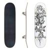 EFTOWEL Skateboards Snake with Rose Bud on high stem Stock Illustration Classic Concave Skateboard Cool Stuff Teen Gifts Longboard Extreme Sports for Beginners and Professionals, Color4 view 1
