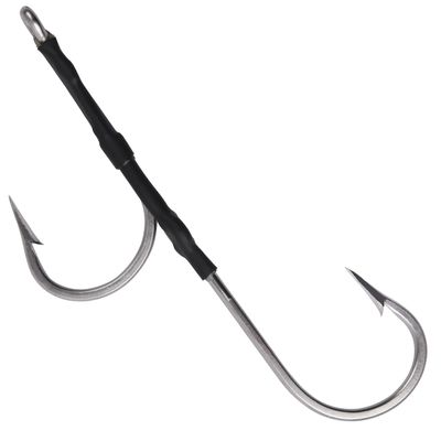 Saltwater Double Hooks Rig for Trolling and Chunking Stainless Steel Big Game Southern Tuna Hooks Forged for Tuna Marlin Wahoo Dorado Fishing