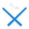 Mryok Replacement Earsocks Nosepiece for Oakley Metal Plate OX5038/Carbon Plate OX5079 Eyeglasses - Sky Blue view 1