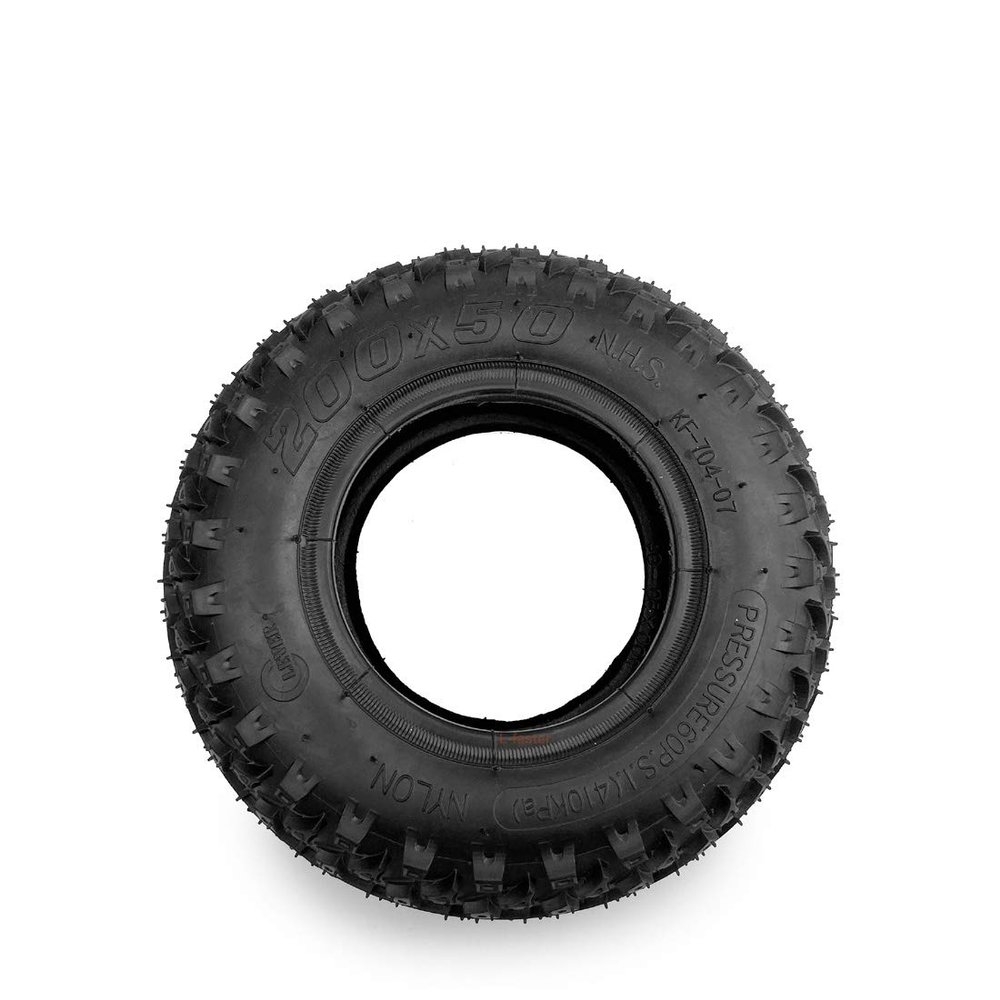 L-faster 200x50 Off-Road Tire and Tube 8 Inch Mountain Tyre and Air Tube for Mountain Scooter and Mountain Skateboard Pneumatic Whee (Outer tire)