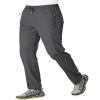 BASUDAM Men's Athletic Pants Thin Lightweight Quick Dry Zipper Pockets Outdoor Sports Pants for Running Jogging Hiking Dark Grey XXL view 1