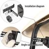 10L0L Universal Golf Cart 4 Panel Mirror for Yamaha, EZGO, Club Car, Wide Angle Interior Rear View Blind Spot Wink Mirror view 3