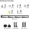 10L0L Universal Golf Cart 4 Panel Mirror for Yamaha, EZGO, Club Car, Wide Angle Interior Rear View Blind Spot Wink Mirror view 4