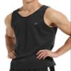EZRUN Men's Tank Tops Quick Dry Workout Swim Beach Shirts Sleeveless Shirts for Bodybuilding Gym Fitness Training Black view 2