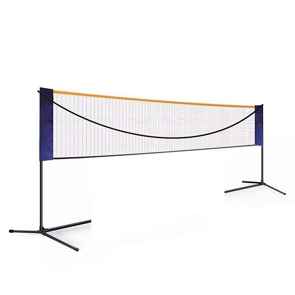 Portable Badminton Net Set, 20Ft 17Ft 12.6Ft Adjustable Sports Net with Poles Carrying Bag, Polypropylene Fiber Sports Net Set for Badminton, Tennis, Kids Volleyball, Pickleball