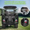 10L0L 4-Passengers Golf Cart Driving Enclosure for Club Car Precedent, 600D Clear Window Rain Cover, All Weather Waterproof Windproof Snowproof Storage Covers(Black) view 4