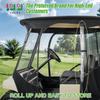 10L0L Golf Cart 4 Passenger Driving Enclosure for Club Car DS 2+2, 4-Sided Clear Window Rain Cover All Weather Waterproof Windproof Snowproof view 3