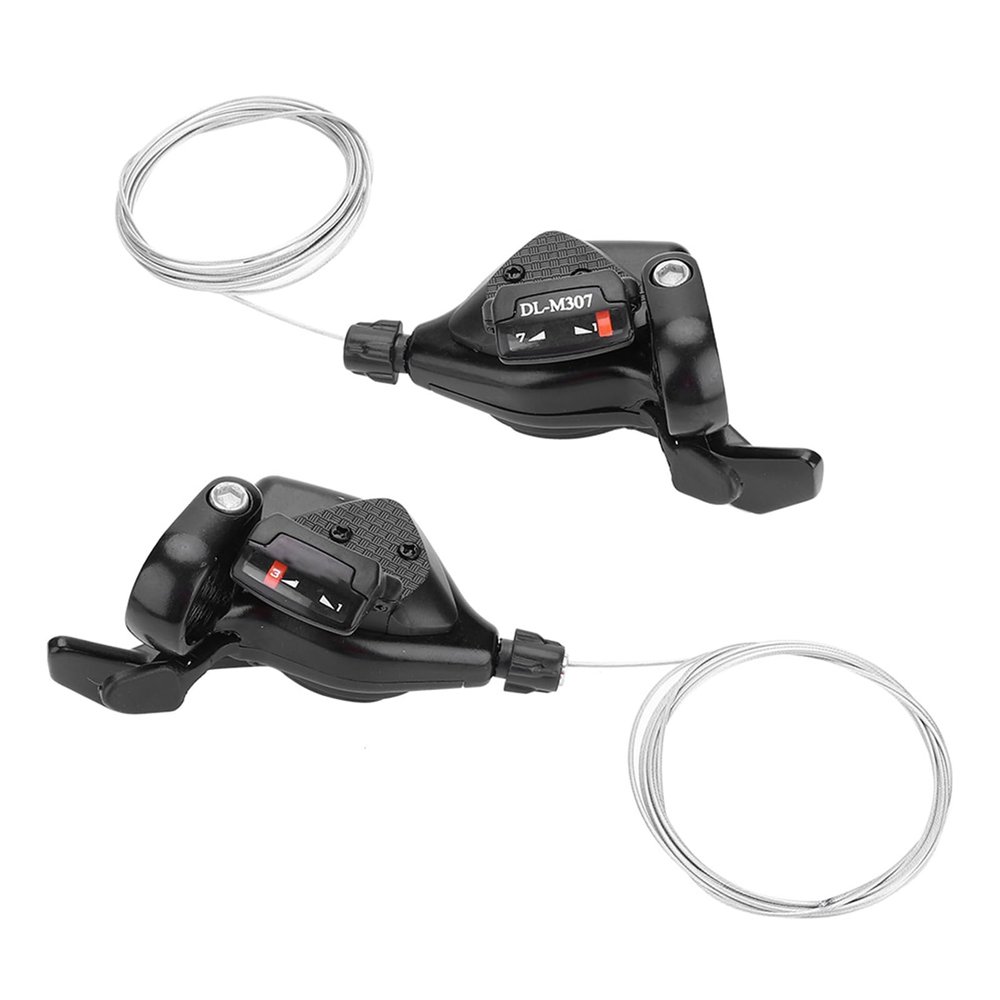 Gear Shifter, 1 Pair Speed Shifter Lever, Shifter Replacement, Front Derailleur Shifter, Handle Gear Shifter for Bike, Aluminum Alloy MTBMountain Derailleur Transmission(3x7)