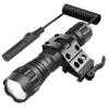 BESTSUN LED Weapon Light, 2000 Lumen Super Bright Tactical Flashlight Matte Black Picatinny Flashlight with Quick Release Offset Mount Waterproof Hunting Light, Pressure Switch Included view 1