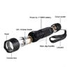 BESTSUN LED Weapon Light, 2000 Lumen Super Bright Tactical Flashlight Matte Black Picatinny Flashlight with Quick Release Offset Mount Waterproof Hunting Light, Pressure Switch Included view 2