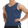 EZRUN Men's Tank Tops Quick Dry Workout Swim Beach Shirts Sleeveless Shirts for Bodybuilding Gym Fitness Training Blue view 2