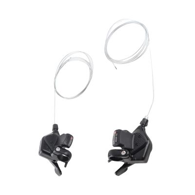 Yosoo Health Gear 1 Pair Triple 3x7/8/9 Speed Shifter Lever, Aluminum Alloy Mountain Derailleur (3 * 9)